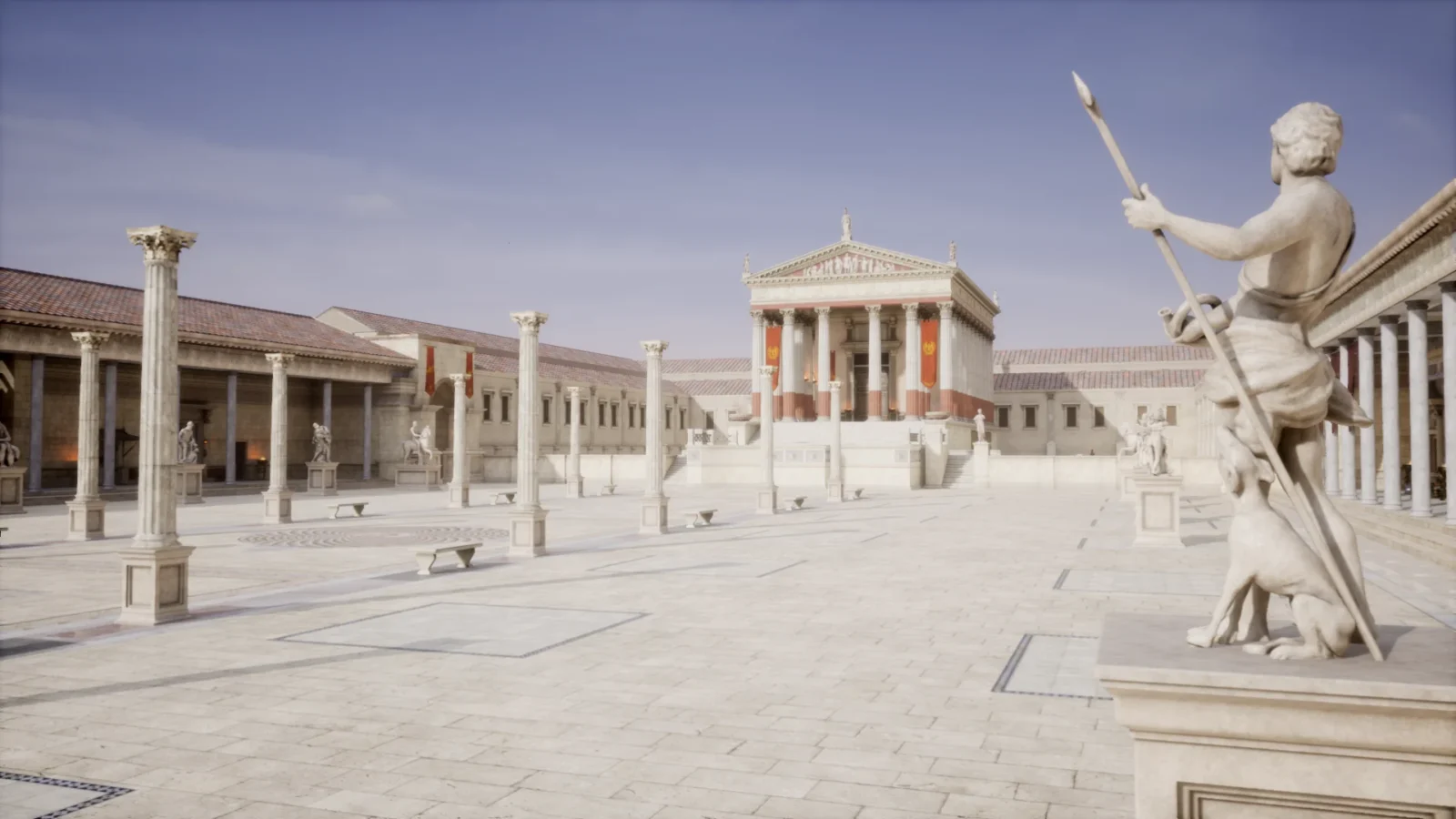 Reconstrucción en 3D del Templo de Diana de Mérida