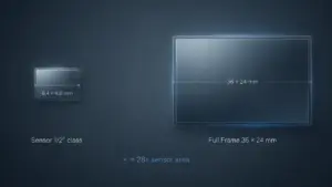 mobile sensor size vs full frame camera sensor